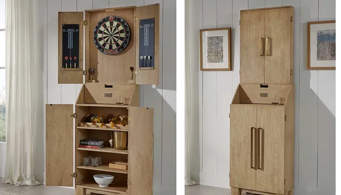 Dartboard Freestanding Cabinet