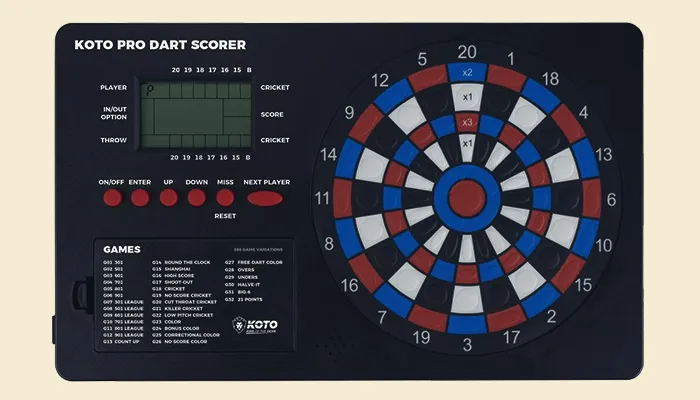 Set Up the Scoring System of Electronic Dartboard