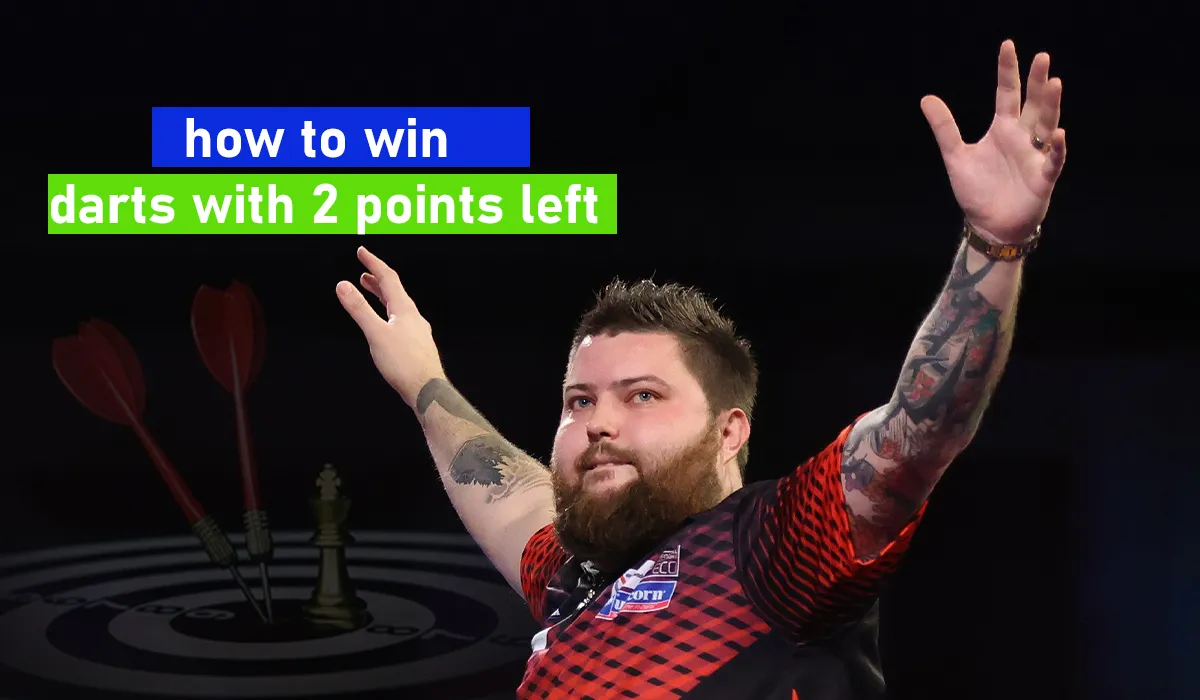 how to win darts with 2 points left